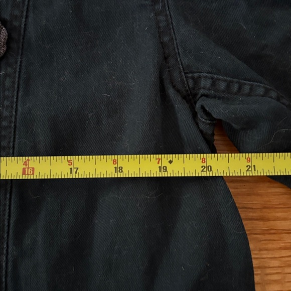 Free People Black Denim Military Jacket size M - Picture 8 of 8